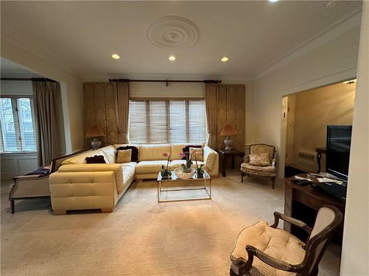 Interior, Living room, Recessed Lighting