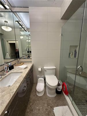 Bathroom, Dual Sink Vanities, Glass Shower, Interior