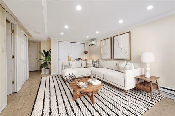 Interior, Living room, Recessed Lighting