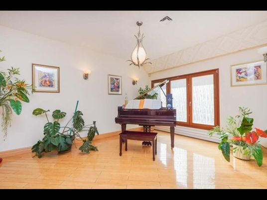 Interior, Pendant Lights, Piano, Wood Texture Flooring