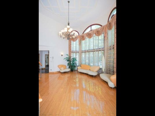 Chandelier, Interior, Wood Texture Flooring
