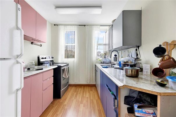 Interior, Kitchen, Wood Texture Flooring