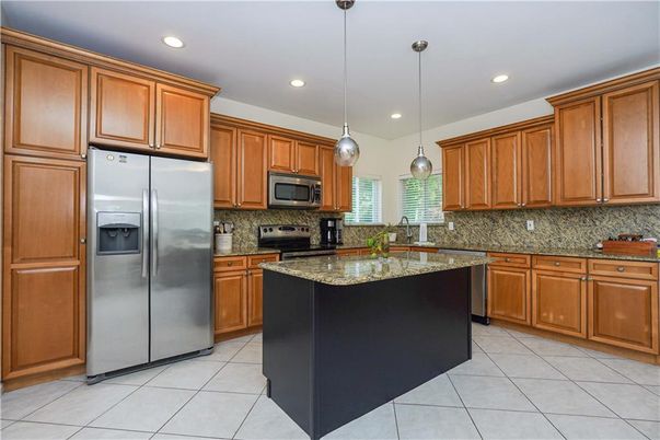 Interior, Kitchen, Pendant Lights, Recessed Lighting, Stainless Steel Appliances