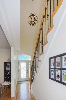 Chandelier, Interior, Wood Texture Flooring