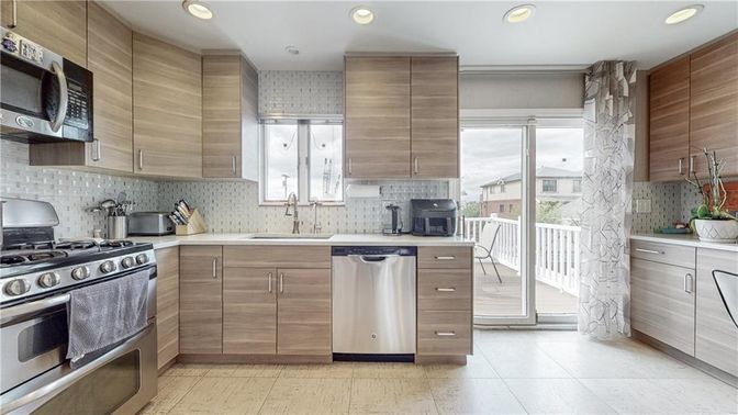 Interior, Kitchen, Recessed Lighting, Stainless Steel Appliances