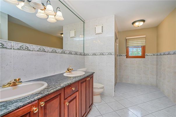 Bathroom, Dual Sink Vanities, Glass Shower, Interior