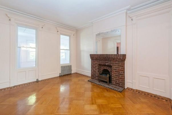 Empty room, Fireplace, Interior, Wood Texture Flooring