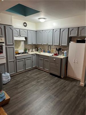 Interior, Kitchen, Wood Texture Flooring