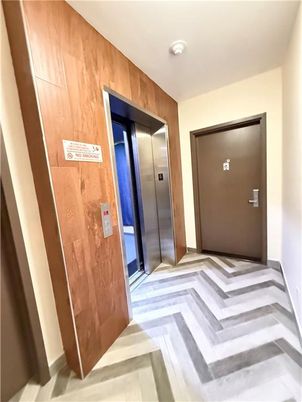 Elevator, Interior, Wood Texture Flooring, Wooden Walls