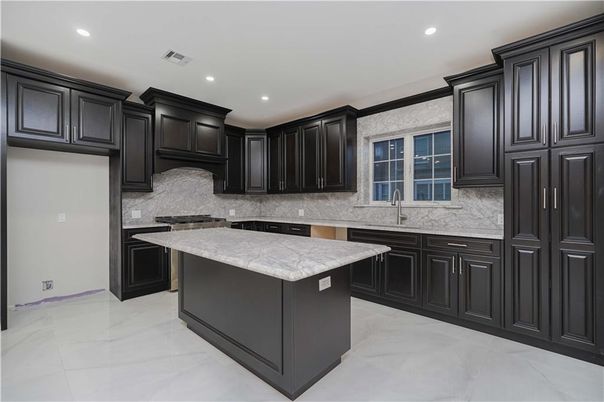Interior, Kitchen, Marble, Recessed Lighting
