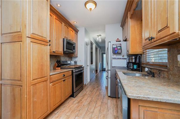 Interior, Kitchen, Wood Texture Flooring