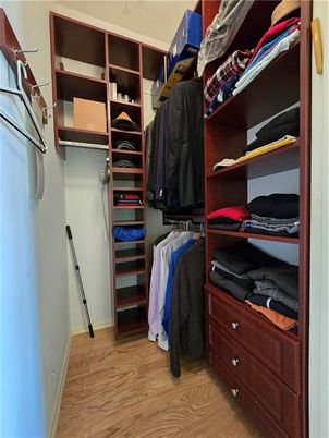 Interior, Walk-in Closets, Wood Texture Flooring