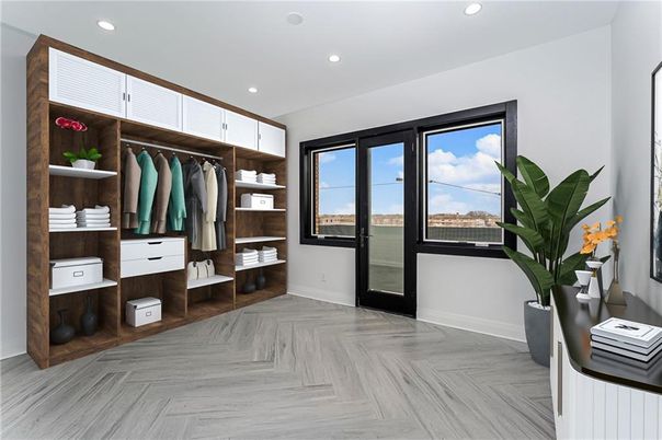 Interior, Recessed Lighting, Walk-in Closets, Wood Texture Flooring