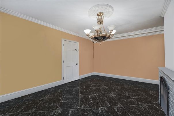 Chandelier, Empty room, Interior