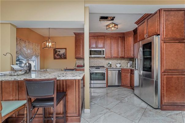 Interior, Kitchen, Pendant Lights, Stainless Steel Appliances