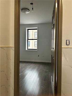 Empty room, Interior, Marble Walls, Wood Texture Flooring