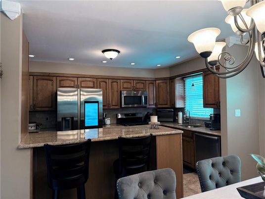 Interior, Kitchen, Recessed Lighting, Stainless Steel Appliances