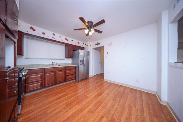 Interior, Kitchen, Wood Texture Flooring