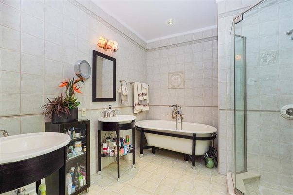 Bathroom, Dual Sink Vanities, Free Standing Baths, Glass Shower, Interior, Recessed Lighting