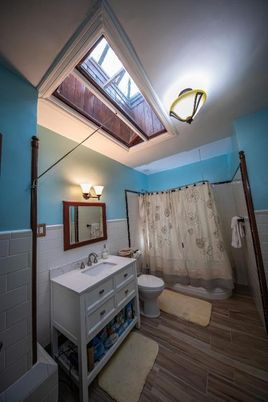 Bathroom, Interior, Wood Texture Flooring