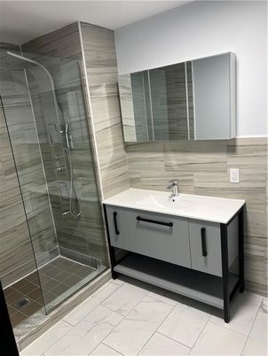 Bathroom, Glass Shower, Interior, Marble