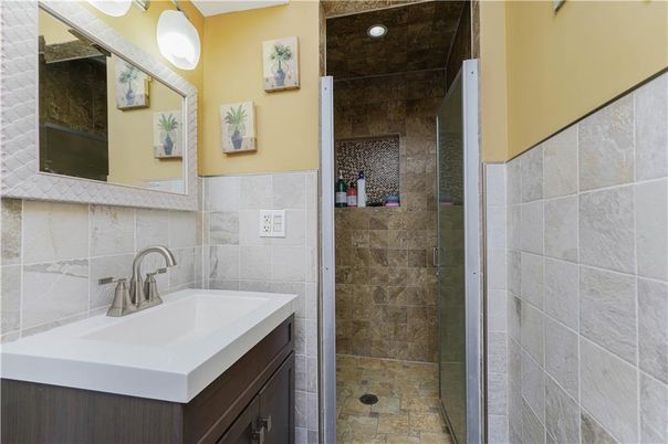 Bathroom, Glass Shower, Interior