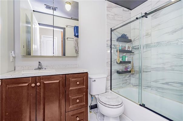 Bathroom, Glass Shower, Interior, Marble Walls