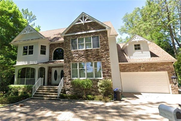 Attached, Exterior, Facade, Brick Facade, Tudor Revival