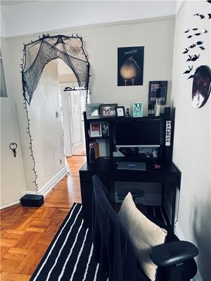 Home Office, Interior, Wood Texture Flooring