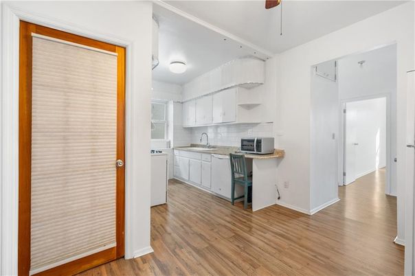 Interior, Kitchen, Wood Texture Flooring