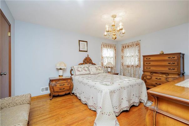 Bedroom, Chandelier, Interior, Wood Texture Flooring