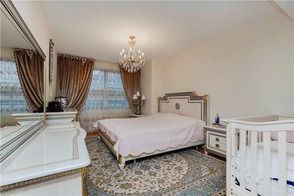 Bedroom, Chandelier, Interior