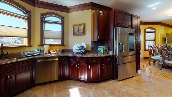 Interior, Kitchen, Recessed Lighting, Stainless Steel Appliances