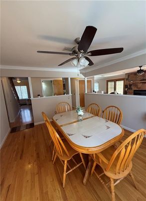 Dining room, Interior, Wood Texture Flooring