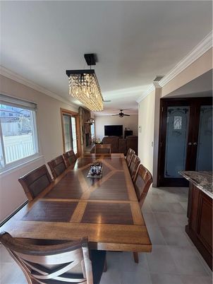 Chandelier, Dining room, Interior