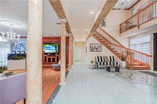 Chandelier, Interior, Recessed Lighting, Wood Texture Flooring
