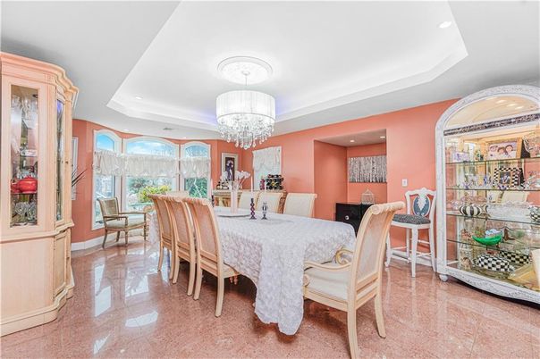 Chandelier, Dining room, Interior, Recessed Lighting
