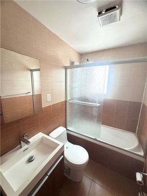 Bathroom, Glass Shower, Interior, Wood Texture Flooring