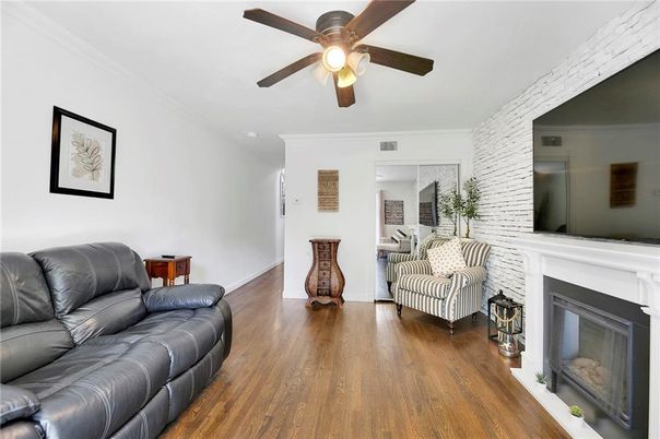 Fireplace, Interior, Living room, Stone Walls, Wood Texture Flooring
