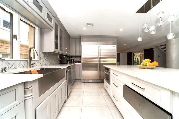 Interior, Kitchen, Pendant Lights, Recessed Lighting, Stainless Steel Appliances