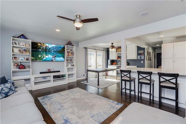 Game Room, Interior, Living room, Recessed Lighting, Wood Texture Flooring