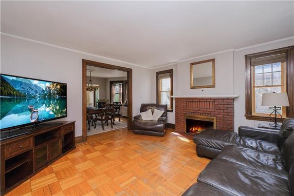 Chandelier, Dining room, Fireplace, Interior, Living room, Wood Texture Flooring