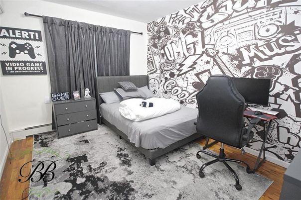 Bedroom, Home Office, Interior, Wood Texture Flooring