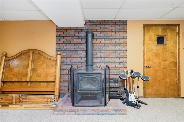 Fireplace, Fitness Equipment, Interior, Stone Walls