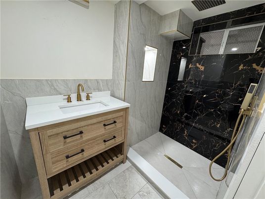 Bathroom, Interior, Marble Walls