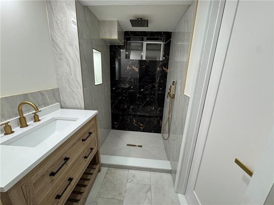 Bathroom, Interior, Marble Walls