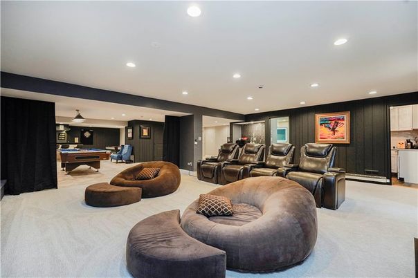 Home Theatre Room, Interior, Living room, Recessed Lighting, Theatre Room