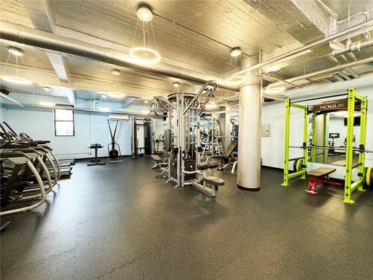 Fitness Equipment, Gym, Interior, Pendant Lights