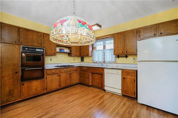 Interior, Kitchen, Wood Texture Flooring