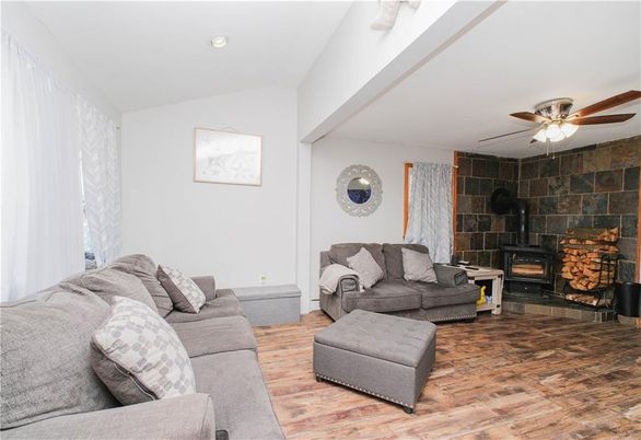 Fireplace, Interior, Living room, Stone Walls, Wood Texture Flooring